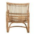 thumbnail image 4 of Baxton Studio Blanca Modern Bohemian Natural Rattan Accent Chair, 4 of 10
