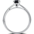 thumbnail image 3 of Arista 1/2 ct Black Diamond Solitaire Ring in Sterling Silver, 3 of 4