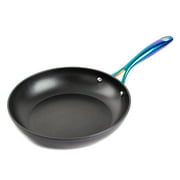 Thyme & Table 12-Piece Ceramic Non-Stick Cookware Set, Signature Collection, Non-Toxic Pots and Pans Set - Black Rainbow