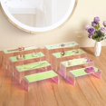 thumbnail image 2 of Jolboldy Iridescent Acrylic Display Risers, 8pcs Rainbow Display Stand Rectangular Stands Showcase Transparent Display Shelf for Dessert Cupcake Collectibles Figures Jewelry Perfume (Iridescent-8pcs), 2 of 8