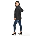 thumbnail image 3 of Blazer manga 3/4 Roman Fashion /Juvenil, 12255 (Negro) negro M, 3 of 5