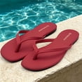 thumbnail image 2 of Flip Flops for Women Thong Flat Sandals Lightweight Minimalist Non-Slip Memory Foam Sole Open Toe Casual Vacation Daily Essentials Classic Beach Slippers, 2 of 7
