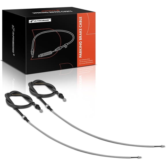 A-Premium Parking Brake Cable Assembly Compatible with Volkswagen and Audi Models: Jetta 2005-2010, Golf GTI 2006, A3 2013, 2-PC Set - Replace# 1K0609721BE