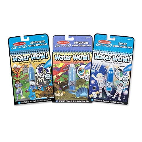 Agua ¡Guau! Melissa & Doug Juego de 3 juguetes reutilizables para viajar