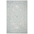 thumbnail image 2 of SAFAVIEH Micro-Loop Britton Floral Bordered Wool Area Rug, Light Grey/Ivory, 5' x 8', 2 of 5