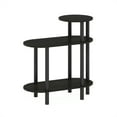 thumbnail image 2 of Furinno Turn-N-Tube 3-Tier Oval Sofa Side Table, End Table with Open Shelves, Espresso/Black, 2 of 6
