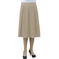 thumbnail image 4 of Women's Retro Pleated Ultrasoft Light Weight Denim Skirt, 4 of 7