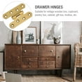 thumbnail image 6 of HOMEMAXS 2 Pcs Cabinet Door Hinges Heavy Duty Hinges 7X5CM Golden, 6 of 8