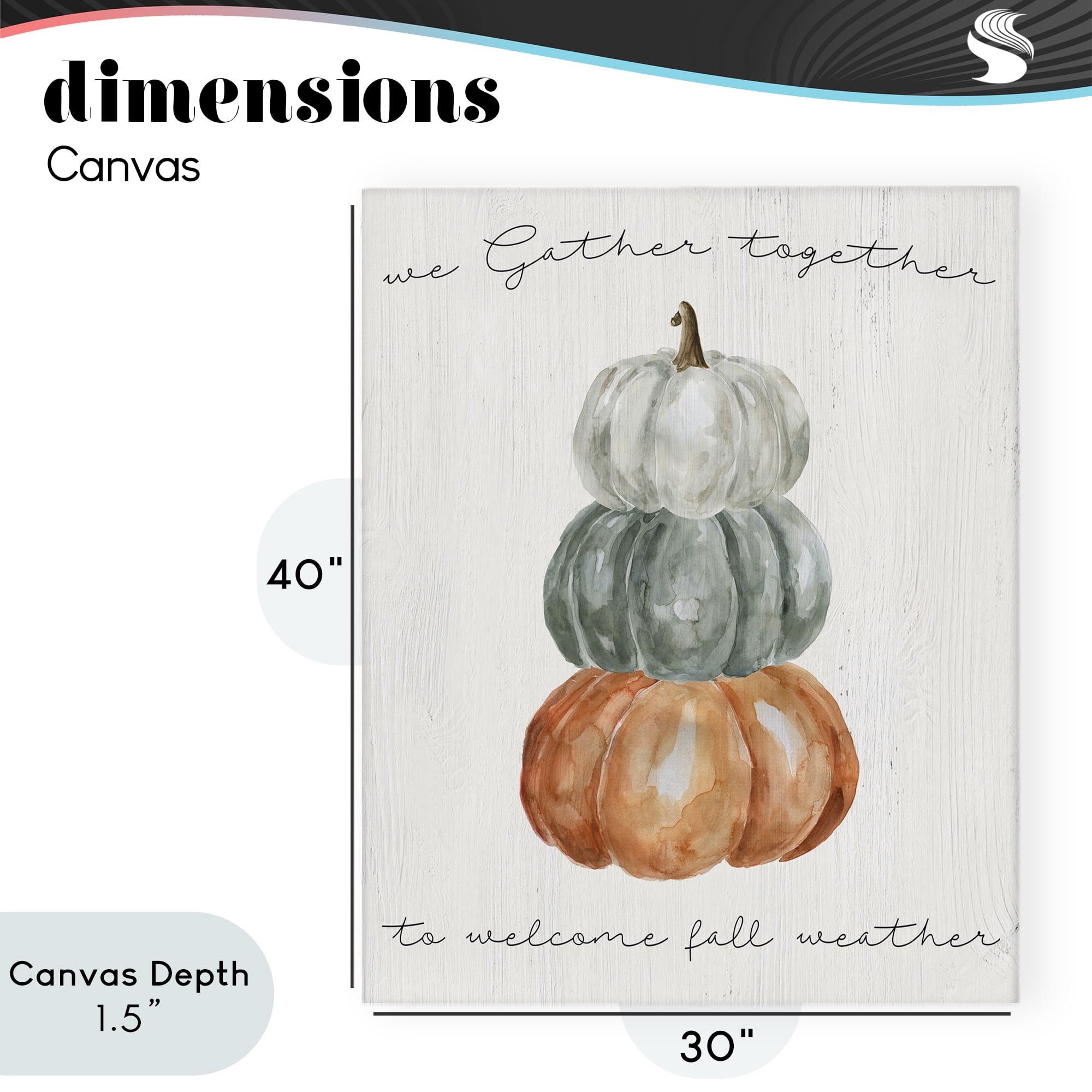 Stupell Industries Gather Together Fall Weather Canvas Wall Art, design by Livi Finn