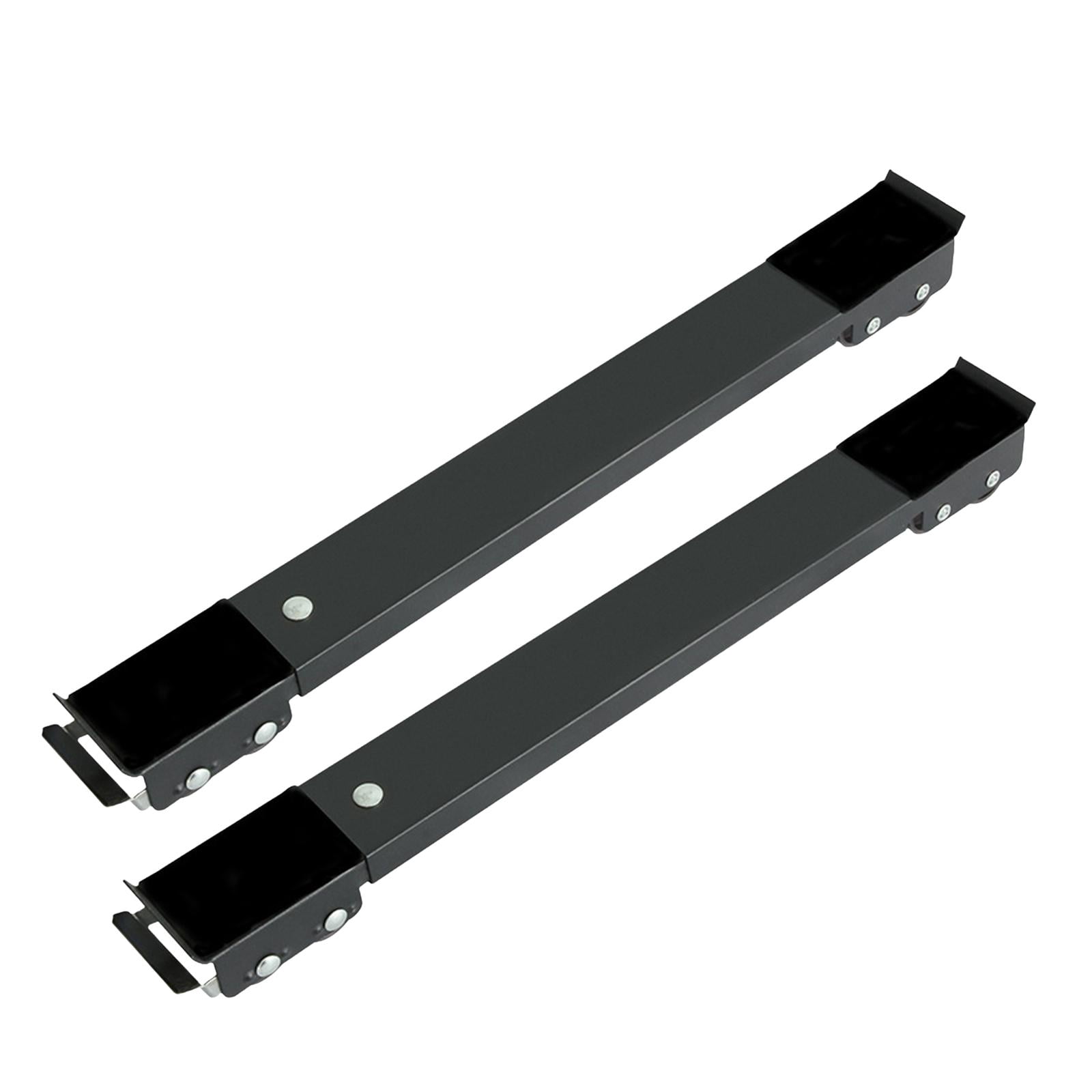 Baoblaze Appliance Rollers Mobile Roller Adjustable 17.7"-27.5" Easy to Move Refrigerator Black