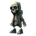 thumbnail image 5 of Happydeer Cool Skeleton Figurine Small Resin Halloween Skeleton Doll Statue Collectible Skull Dwarf Ornament for Home Room Office Desk Decor (Type D), 5 of 13
