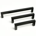 thumbnail image 5 of Matte Black Cabinet Handles 45 Pack Stainless Steel Drawer Hardware 6 5/16'' Center to Center, 5 of 11