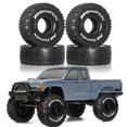 thumbnail image 1 of 4Pcs 120mm 1.9Inch Rubber Tire Set for 1/10 RC Crawler Car TRX4 , D90 Axial SCX10 II III, 1 of 5