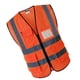 thumbnail image 5 of Chaleco reflectante de seguridad, brillante con tiras reflectantes - Cremallera frontal, 3 tamaños 2 colores disponibles Naranja XL, 5 of 9