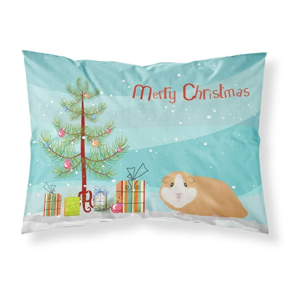 American Guinea Pig Merry Christmas Fabric Standard Pillowcase