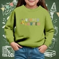 thumbnail image 2 of Zshosam Sweatshirts for Kids Girls Girls Sweatshirt Trendy Winter Long Sleeve Shirt Pullover Youth Girl Cute Clothes,Green 6 Years, 2 of 4