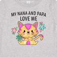 thumbnail image 4 of Inktastic My Nana and Papa Love Me with Cute Kitten and Flowers Boys or Girls Baby T-Shirt, 4 of 5