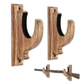 thumbnail image 1 of Gun Rack Wood Shotgun Rifle Wall Mount Holder Display Rack, 1 of 5