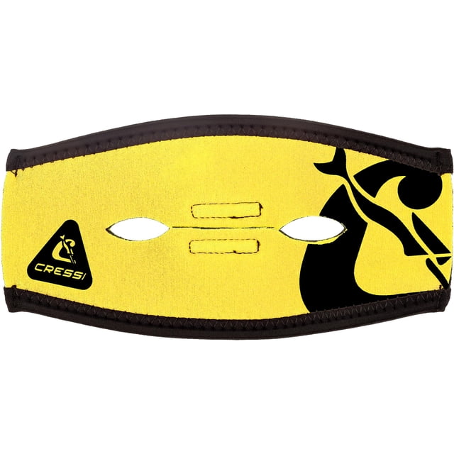 Funda para correa de máscara Cressi Pony Tail Neo amarilla y negra
