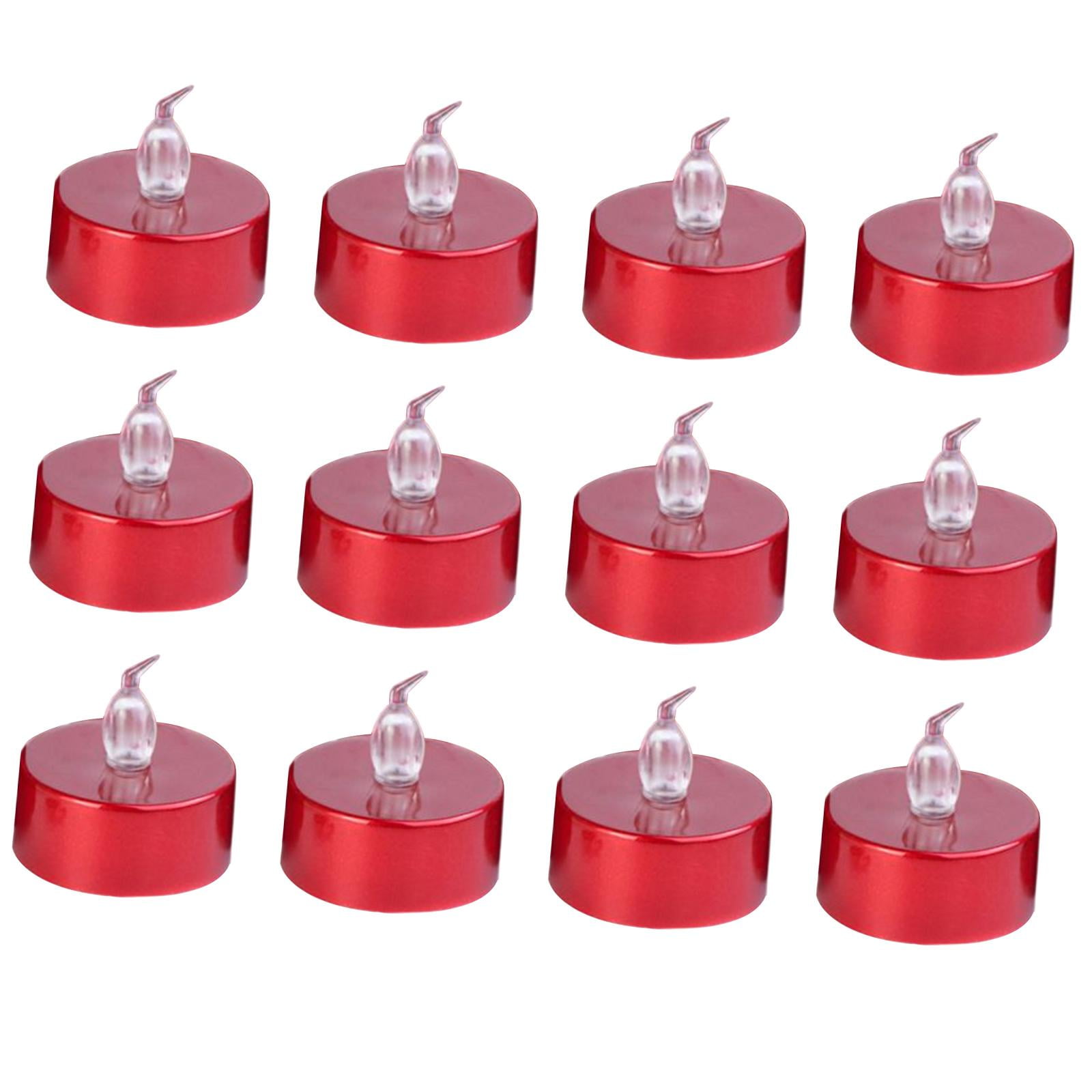 12 Pieces LED Tealights Candles Decorations Weddings Anniversary