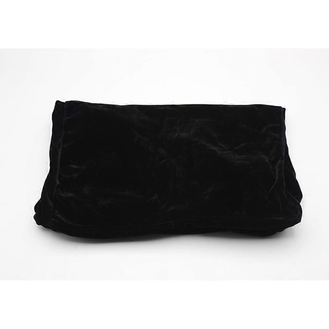 Pleuche Piano Chair Stool Dust Cover Musical Instruments Accessory Decoration(Black)