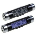 thumbnail image 3 of Walbest LCD Display Digital Clip-on Car Clock Thermometer Temperature Meter Gauge Automotive Mini Clock Monitor with Backlight for Truck Car, 3 of 5