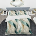 thumbnail image 2 of Designart "Elegant Subdued Tones I" Beige Abstract Bedding Covert Set - Modern & Contemporary Bed Set With 2 Shams, 2 of 5