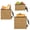 Brown Beige Stripe, variant on Dailycode 3 Pack Reusable Ziploc Bags Leakproof Sandwich Snack Freezer Bags, Green White Stripe