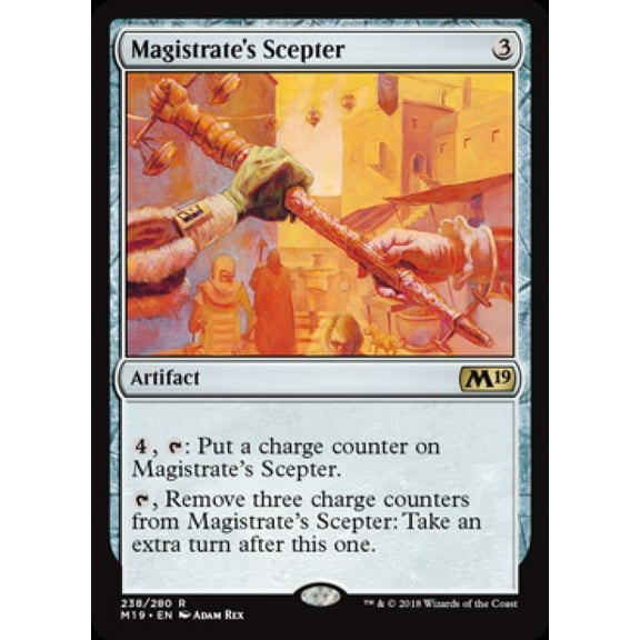 Magic the Gathering - Magic 2019 Core Set - Magistrate's Scepter Near Mint