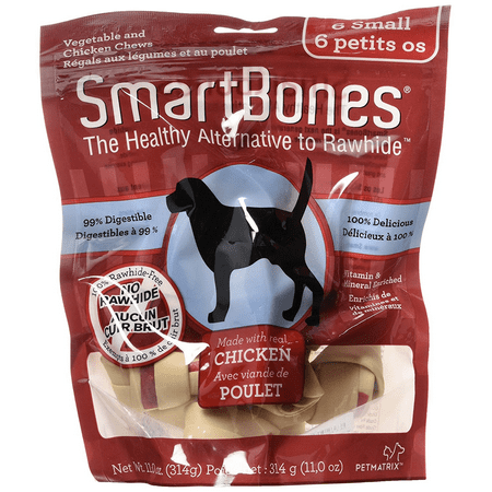 SmartBones Chicken Bones for Dogs, Small 6 Pk