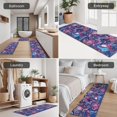 thumbnail image 5 of Blue Pioneer Flower and Paisley Pattern Kitchen Rugs Sets Of 3,Kitchen Runner Rugs Non Skid Washable,Decorative Kitchen Floor Mats for Kitchen,Sink,Laundry,17"x30"+ 17"x47" + 17"x59", 5 of 6
