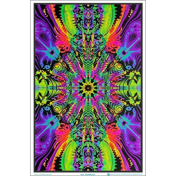 Wormhole Blacklight Poster