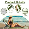 thumbnail image 4 of SDJPOI Outdoor Chaise Lounge Cushions, Patio Chaise Cushion with Headres for Pool Sand Beach, 4 of 6