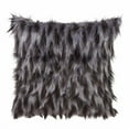 thumbnail image 2 of SARO 3538.BK18S Poly Filled Accent Pillow with Faux Fur Design  Black, 2 of 4