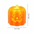 thumbnail image 2 of Glowing Jack-o'-Lantern Pumpkin Light, Orange Halloween Tabletop Decoration with Built-In Yellow Light, Indoor Halloween Decor for Party Table, Shelf and Home, 2 of 7