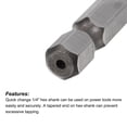 thumbnail image 4 of Uxcell M4 x 0.7 Uncoated High Speed Steel 4341 Combination Drill Tap Bit, 4 of 6