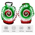 thumbnail image 3 of Rebaike Unisex 3D Tie Dye Spiral Hoodie Rainbow Psychedelic Pullover Sweatshirt, 3 of 7