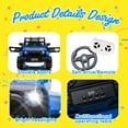 thumbnail image 4 of Xuanlur 12V Kids Electric Vehicles for Kids, Ride on Toys w/Parent Remote Control,USB, Music, LED Lights, Bluetooth, Gift for Boys Girls (Blue), 4 of 7