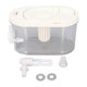 thumbnail image 1 of 4L Beverage Drink Dispenser with Faucet Lid Dual Filtration Water Juice Container for Party White Elliptical Shape, 1 of 4