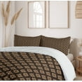 thumbnail image 6 of Ambesonne Snakeskin Print Duvet Cover Set, Fashion Animal Skin, 2-Calking, Taupe Mustard, 6 of 7