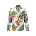 thumbnail image 5 of Men's Hawaiian Long Sleeve Shirts Lapel Button Down Printing Cardigan Vacation Everyday Tops, 5 of 6