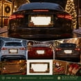 thumbnail image 3 of Christmas License Plate Frame, Festive Vehicle Plate Border for Standard Us Mounting Holes, Seasonal Car Exterior Decoration, Holiday Auto Accessory Accent, Seasonal Home Accent, B, 3 of 6