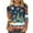 【Christmas Tree】G, variant on qucoqpe Christmas Shirts for Women 2025 Christmas Tree Printed 3/4 Sleeve Plus Size T-shirt Round Neck Causal Loose Blouse Tops