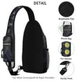 thumbnail image 2 of Science Lover Sling Backpack, Scientific Formula Crossbody Daypack, Educational Gift Bag for Classroom and Laboratory, 2 of 6