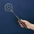 thumbnail image 4 of ReaNea Black Dough Whisk, Sturdy Football Shape Stainless Steel Flat Whisks for Cooking and Baking, Easy To Clean, 4 of 6