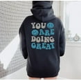 thumbnail image 6 of YOU ARE DOING GOOD Graphic Unisex Fleece Hooded Sweatshirt, 6 of 11
