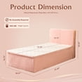 thumbnail image 5 of Toject Twin Size Memory Foam Mattress, Soft Bed with Matching Headboard, Medium Firm Mattress in a Box, No Assembly Required and Bed Frame Needed, Support for Modern Bedrooms, Apartment, Pink, 5 of 14