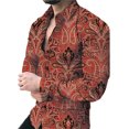 thumbnail image 4 of Camisas florales estilo playa hawaiano 2024 para hombre, camisa vintage con estampado 3D para hombre, camisa de manga larga con solapa y botón, primavera Y2k, 4 of 4