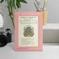 thumbnail image 4 of Printed Embellished Bookplate VIII - Framed Print w/glass - Sunset Pink, 4 of 6