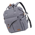 thumbnail image 1 of para pañales con cambiador, organizador de bolsas de pañales para papá para hombres y mujeres, bolsa de bebé resistente tamaño CUTICAT Mochila para pañales para mamá, 1 of 8